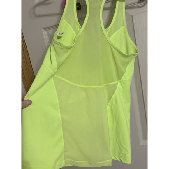 Lorna Jean Neon Green Racerback Tank Mesh Womens Size Large - Picture 2 of 6